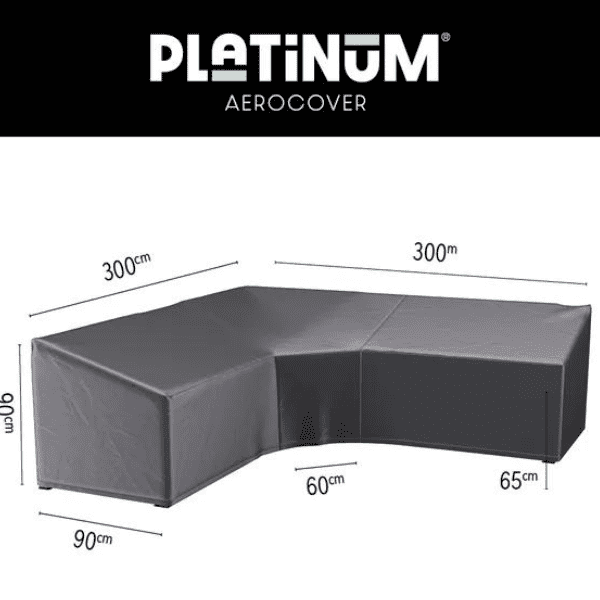 Aerocover Lounge cover L/Trapeze - 300x300x90x65/90