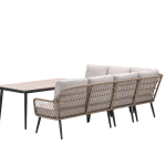 Allasio L/D hoekset 5-delig cb/rope natural PE/des.sand/VW