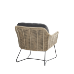 Belmond lounge stoel naturel, incl. 2 kussens