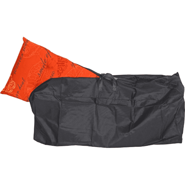 Beschermhoes zwart stoelkussen met rits, waterdicht