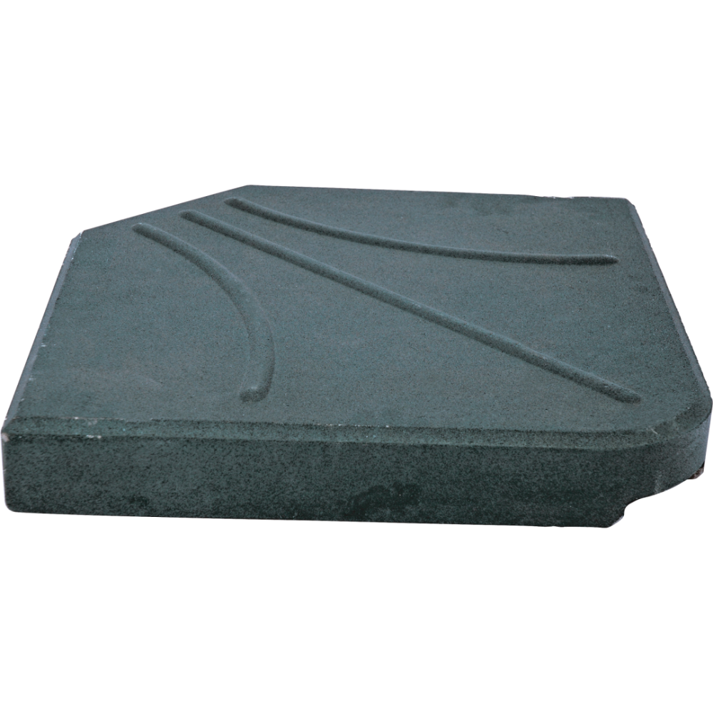 Betonplaat vierkant voor zweefparasol 25kg zwart