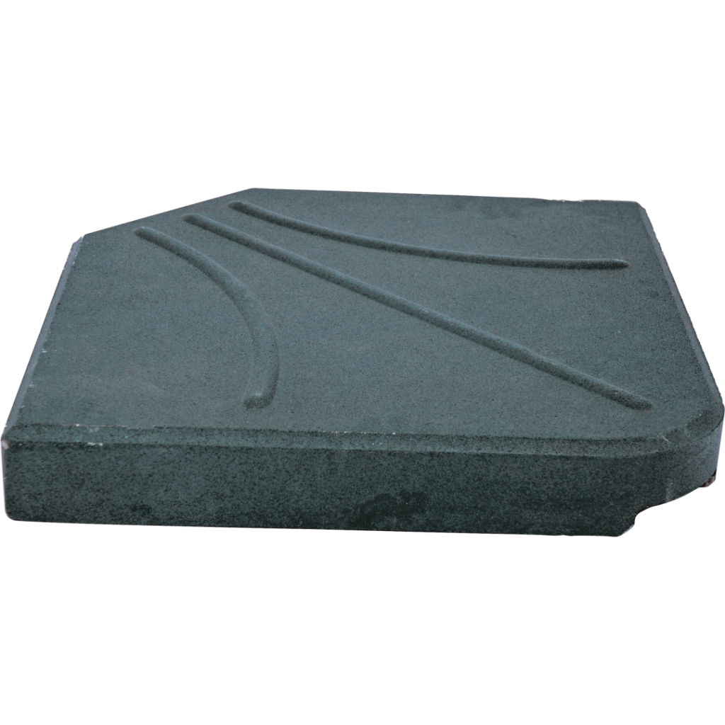 Betonplaat vierkant voor zweefparasol 25kg zwart