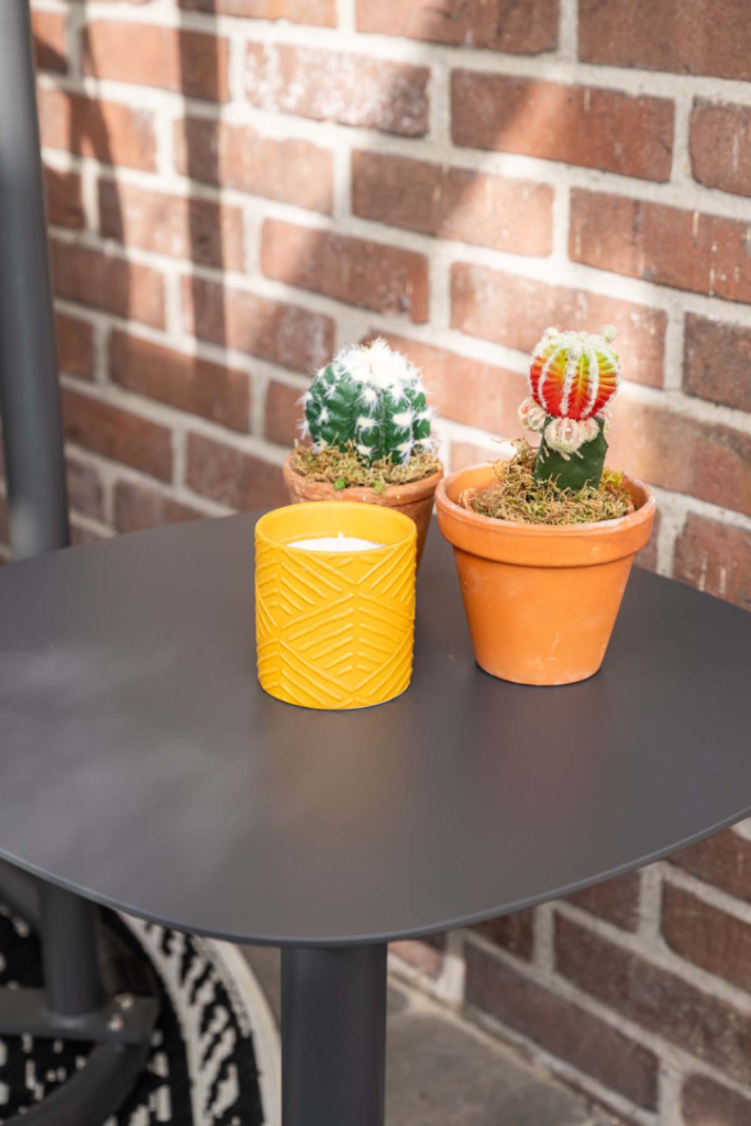 Bijzettafel Leon 50x50x49 cm black