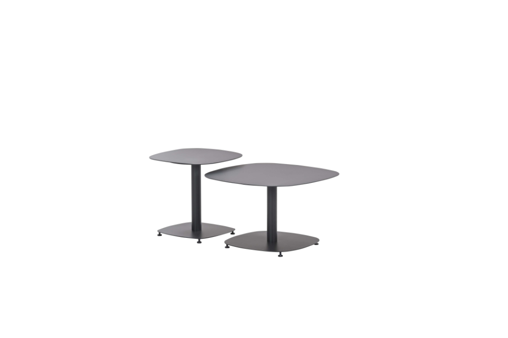 Bijzettafel Leon 70x70x43 cm black