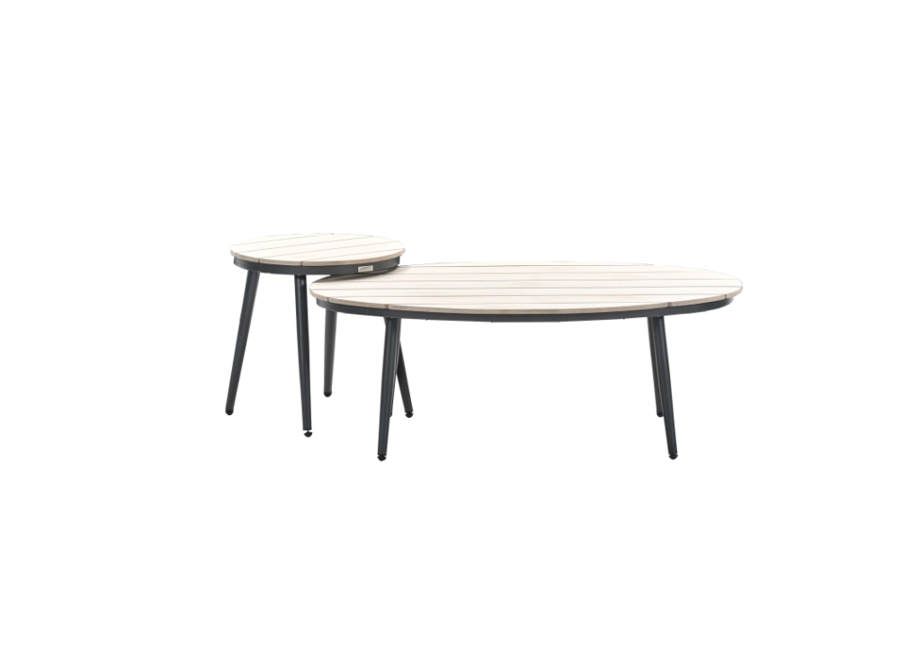 Bijzettafel Margriet ovaal 120x75 cm