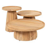Bijzettafel Pablo Ø45x55 cm teak
