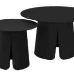 Bijzettafel set Oslo antraciet