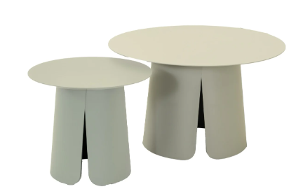 Bijzettafel set Oslo crème