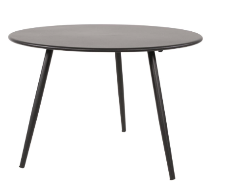 Bijzettafeltje Rafael Ø45x35cm zwart
