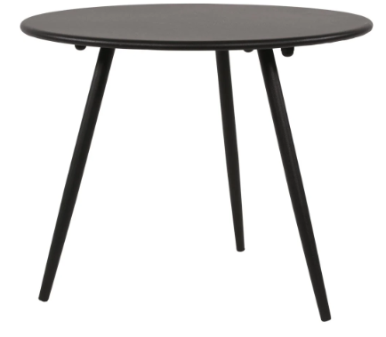 Bijzettafeltje Rafael Ø60x41cm zwart