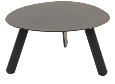 Bijzettafeltje Tiki 55x46x28cm zwart