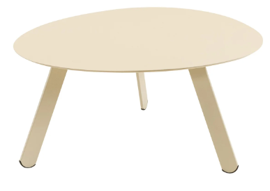 Bijzettafeltje Tiki 74x60x35,5cm crème