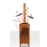 Bonfeu buitenhaard Boncarre QLP Corten