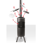 Bonfeu buitenhaard Bongiano LP