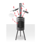 Bonfeu buitenhaard Bongiano SP