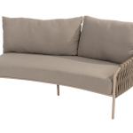 Comino modulaire 2-zits lounge bank, armleuning links incl. 3 kussens