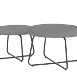 Dali koffietafel rond 58,5 cm H 35 antraciet