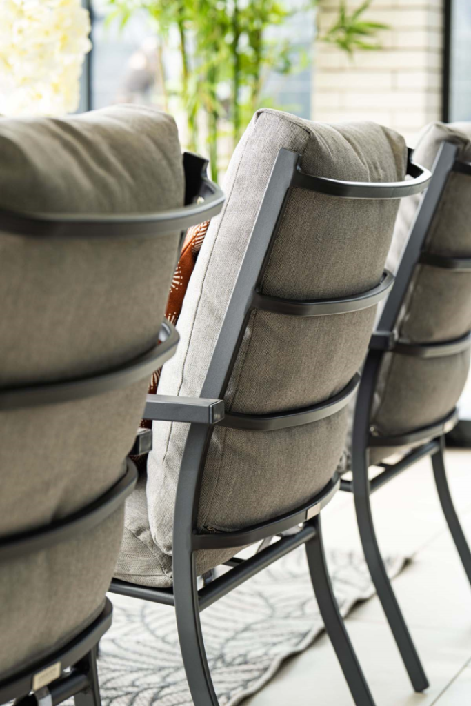 Dining stoel Sergio antraciet-lichtgrijs