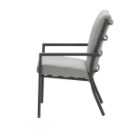 Dining stoel Sergio antraciet-lichtgrijs