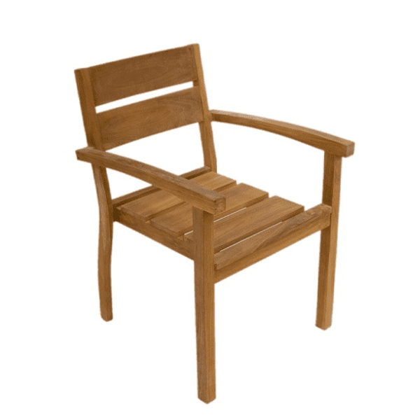 Dining stoel teak met armleuning | Mick by Terrazzo