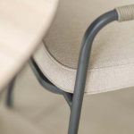 Dining stoel Venice taupe-desert sand