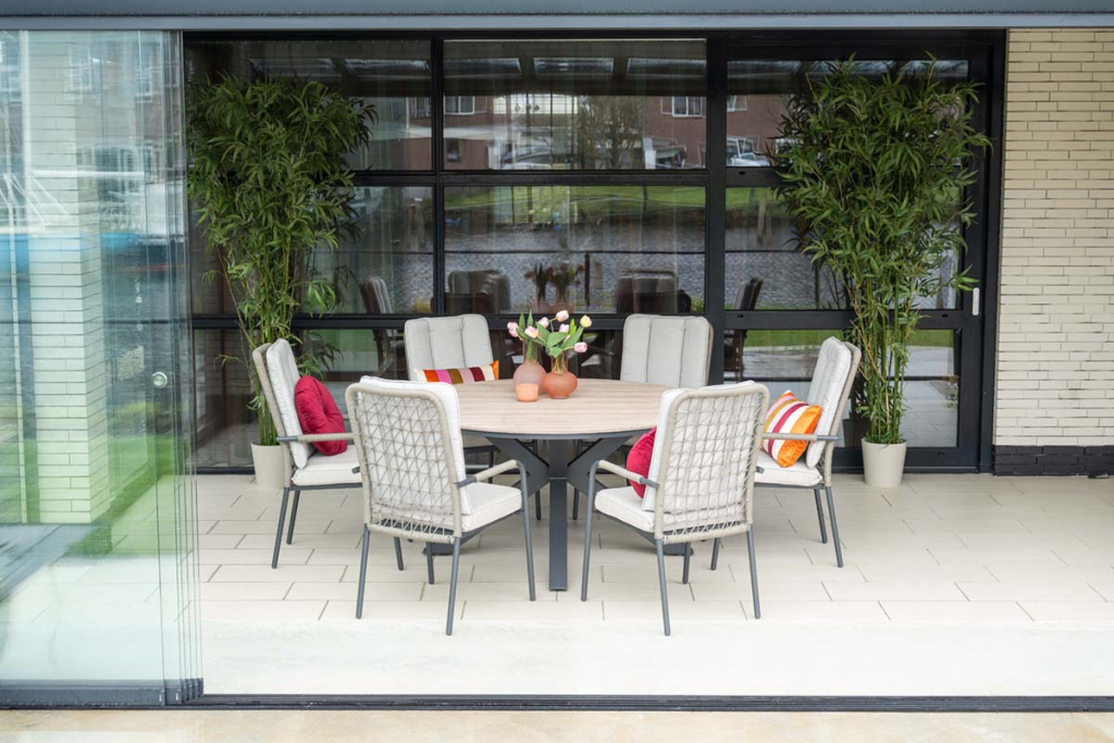 Dining stoel Venice taupe-desert sand