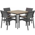 Dining tafel Arezzo 90 cm + Dining stoel Arezzo