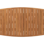 Dining tafel Capri barrel-vorm - 240x110 cm