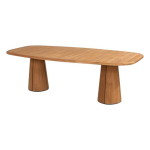 Dining tafel Capri barrel-vorm - 240x110 cm