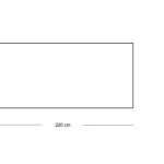 Dining tafel Cubic HPL antraciet - 220x95 cm
