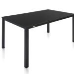 Dining tafel Cubic leisteen 160 cm + Standenstoel Legato Curve 5-dlg