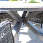 Dining tafel Edison Grey teak - Ø 148 cm