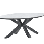 Dining tafel Edison ovaal Grey Teak - 180x115 cm
