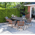 Dining tafel Edison ovaal Grey teak - 220x115cm