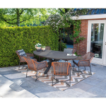 Dining tafel Edison ovaal Grey teak - 220x115cm