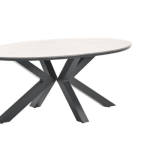 Dining tafel Edison ovaal Light Teak - 180x115 cm
