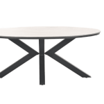 Dining tafel Edison ovaal Light Teak - 180x115 cm