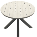 Dining tafel Edison ovaal Light teak - 220x115cm