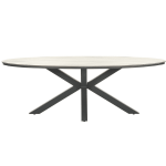 Dining tafel Edison ovaal Light teak - 220x115cm
