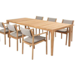 Dining tafel Liam 240 cm + Dining stoel Levi