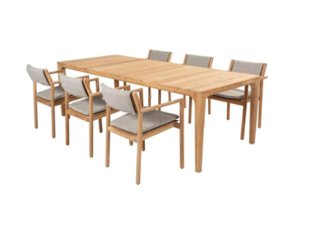 Dining tafel Liam 240 cm + Dining stoel Levi