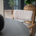 Dining tafel Lowland Centostone Napoli sand/teaklook - Ø120 cm