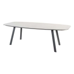 Dining tafel Manolo 240 cm antraciet + Dining stoel Prego