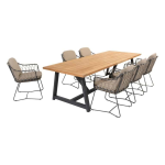 Dining tafel Noah 260 cm + Dining stoel Prego