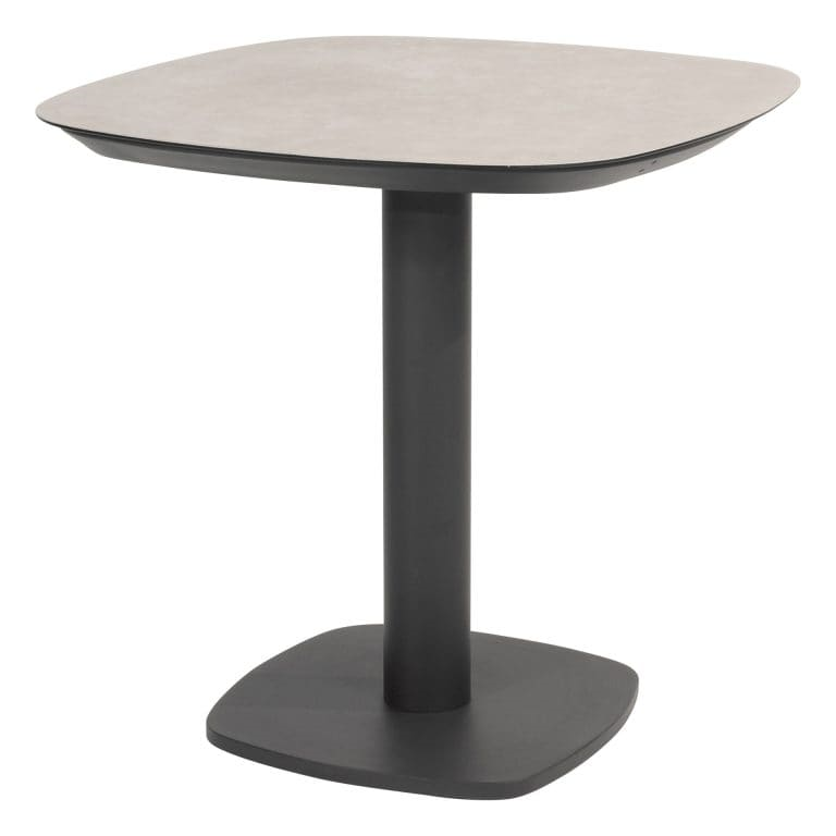 Diningtafel Manolo antraciet - 75x75 cm