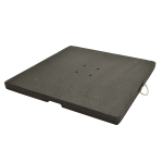 Granietplaat 90kg zwart diagonaal 16cm