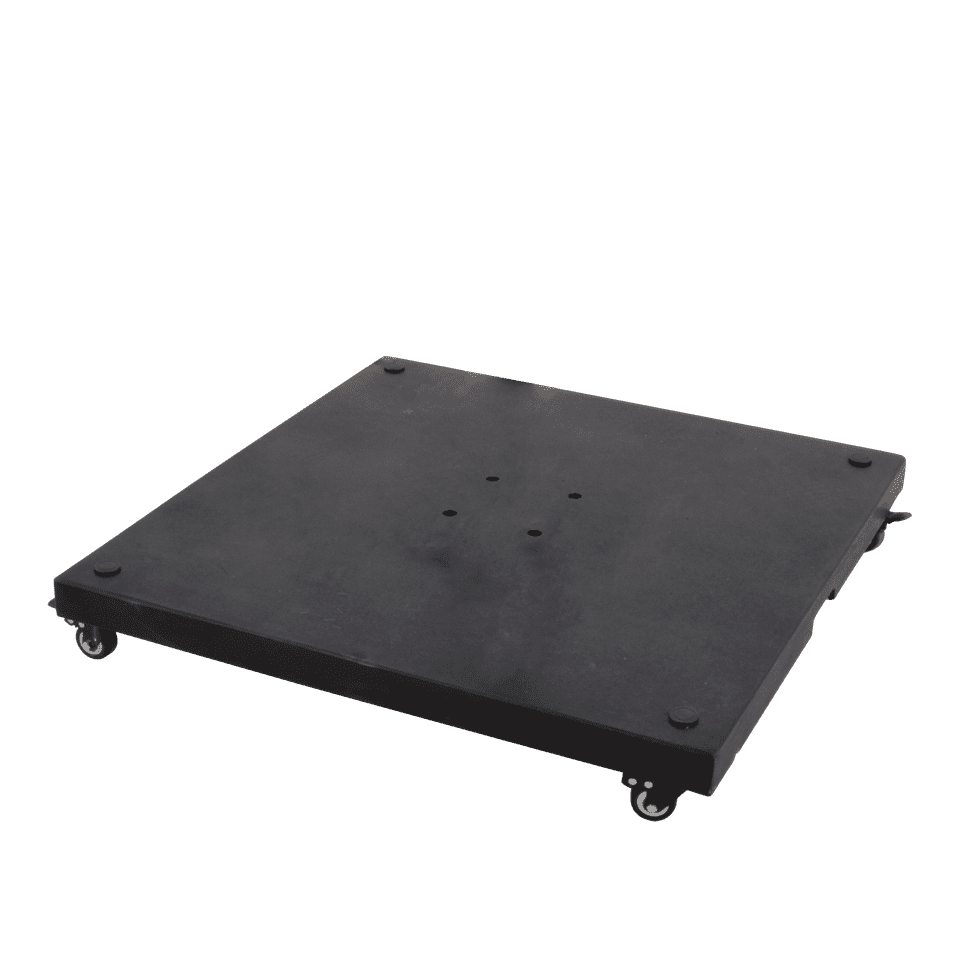 Granietplaat Polish 90 kg op wielen