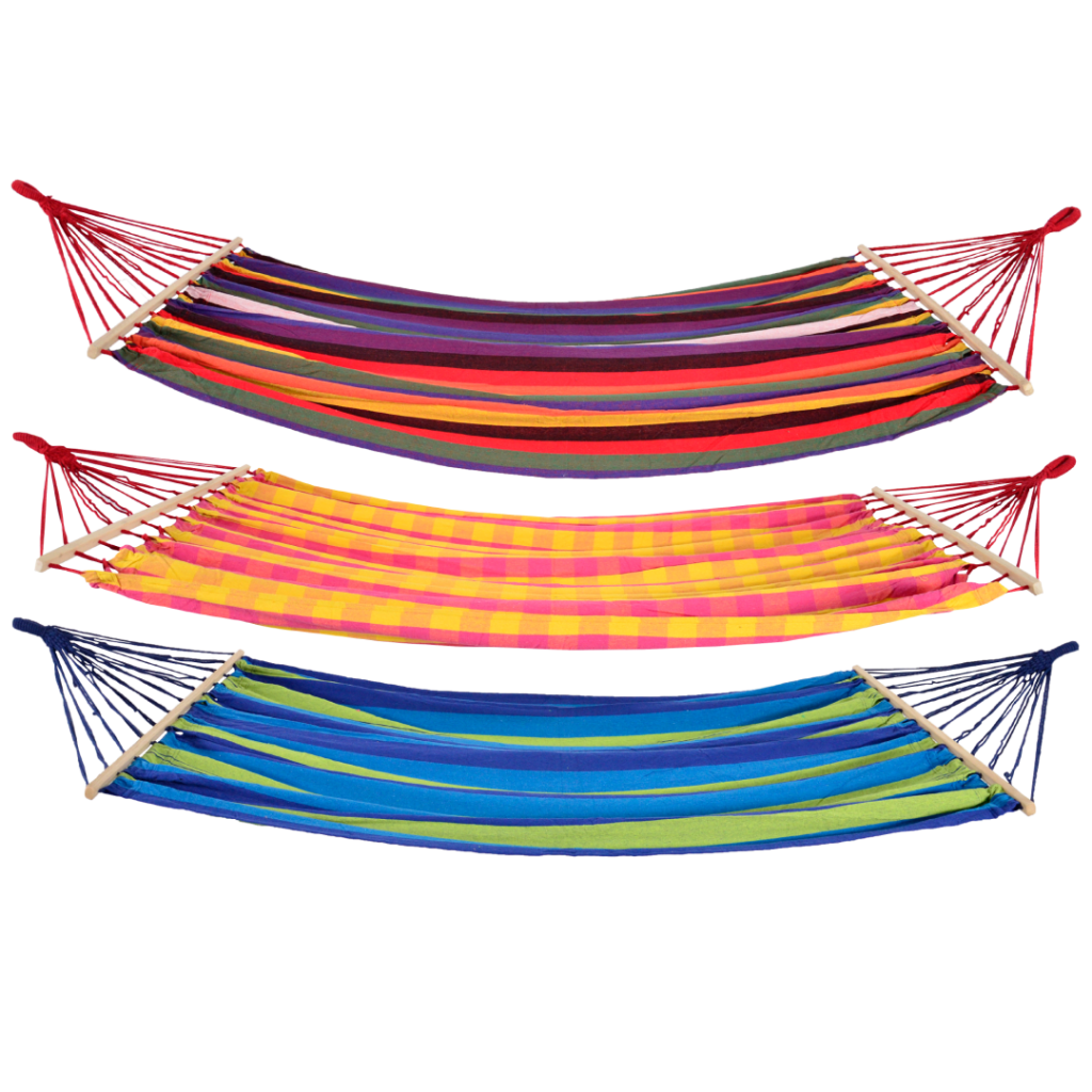 Hangmat 220x160cm, 3 assorti
