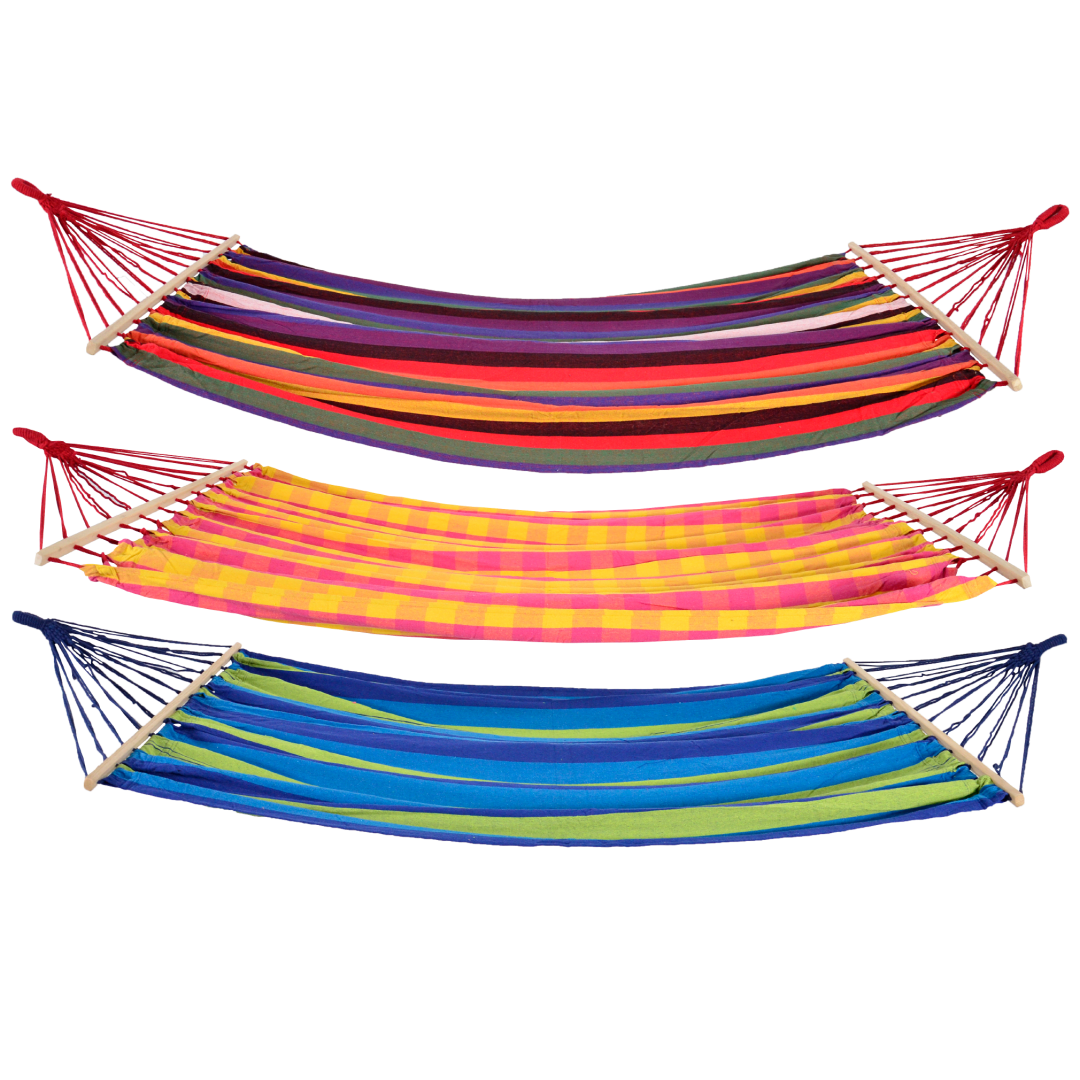 Hangmat 220x160cm, 3 assorti