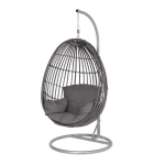 Hangstoel Panama swing chair egg licht grijs